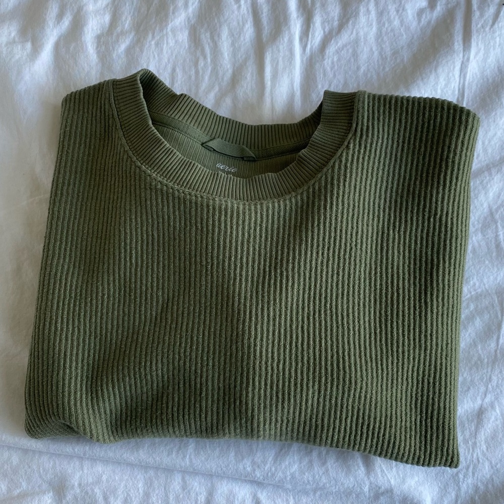 Aerie Ribbed Cropped Sweatshirt